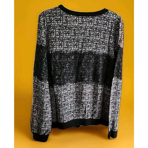 Gold Hawk Womens Silk Lace Long Sleeve Blouse Top Large NWT A116 excellent New - Picture 4 of 5